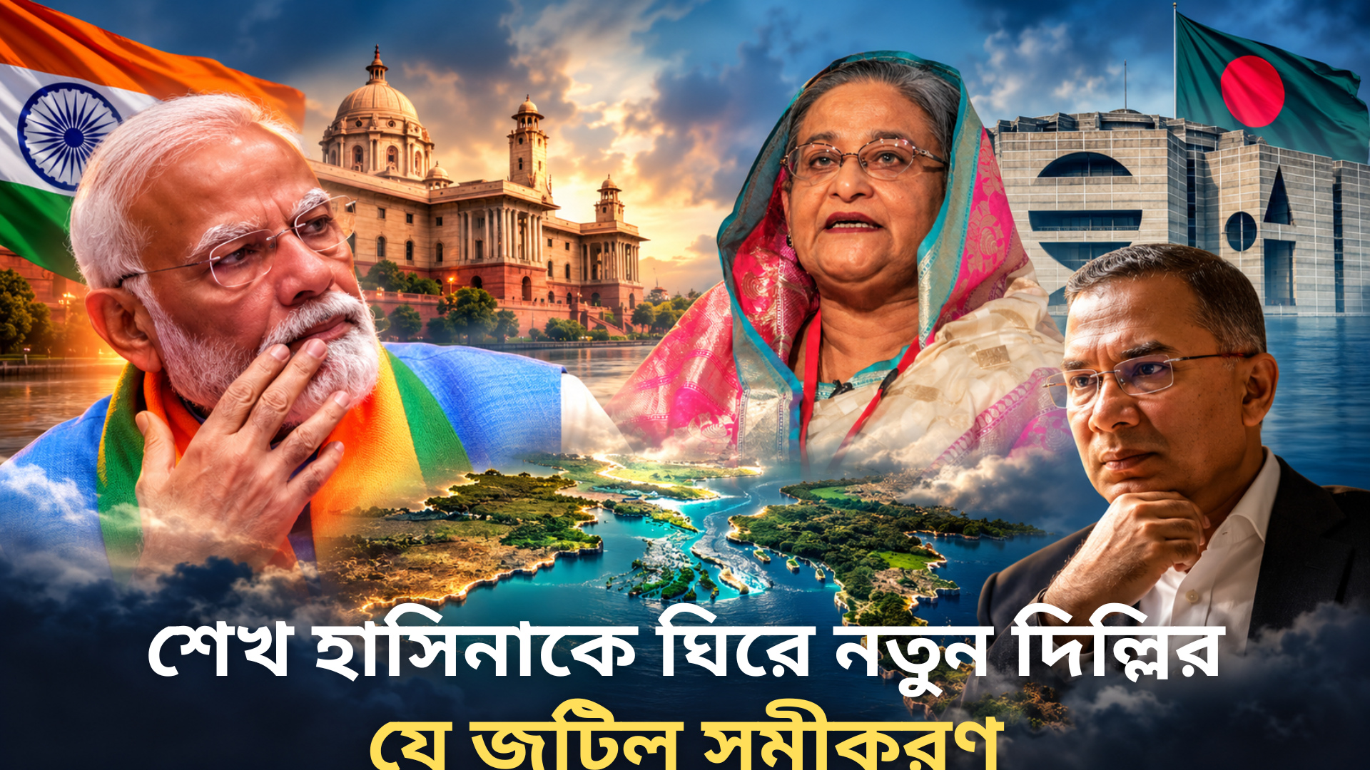  শেখ হাসিনাকে ঘিরে নতুন দিল্লির যে জটিল সমীকরণ